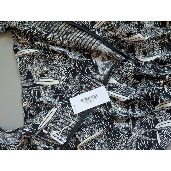 NWT Reformation Sigmund Tropical Printed Crepe Midi Dress Size 0 Lanai #2J456 - Picture 9 of 11